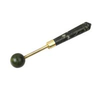 WRITWAA Jade Massage Hammer Portable Manual Beat Massager for Full Body Relief Flexible Spring Design for Neck and Back Acupoint Therapy Lightweight Tool for Athletes and Office Workers
