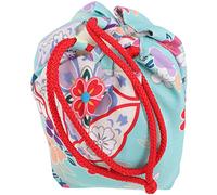 WRITWAA Japanese Style Kimono Drawstring Pouch Bag Phone Holder Unique Design for Kimonos for Travel Daily Use Lightweight and Practical Accessory