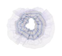 WRITWAA Korean Style Lace Hair Bands for Women Adorable Elastic Hair Ties Striped Lace Trim for Ponytails and Everyday Use Soft Aesthetic Accessories for Girls