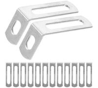 WRITWAA L Brackets with Slotted Holes Easy to Install 20pcs Heavy Duty Right Angle Iron Corner Braces Replacement for Broken Ones for Shelves Suitable for Home and Factory Repair Projects