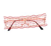 WRITWAA Lace Eyeglasses Women Oversized Festival Glasses Anniversary Party Accessory