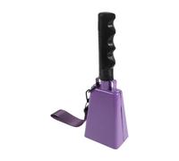 WRITWAA Large 9 Inch Metal Cowbell with Anti-slip Handle and Wrist Strap, Loud Penetrating Sound Noise Maker for Football Game Accessories and Stadium Cheering