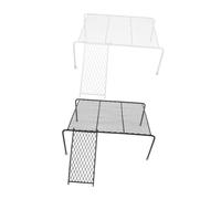 WRITWAA Large Black and White Iron Rutin Chicken Coop Ladder Ramp Platform and Stand Rack for Feeding and Drinking, Farmhouse Chicken Coop Supply and Climbing