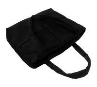 WRITWAA Large Capacity Black Quilted Tote Bag for Women with Nylon and Cotton Material, Comfortable Feel and Versatile Use, for Working and Shopping
