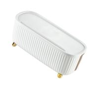 WRITWAA Large Capacity Cable Storage Box Organiser for Adapters and Cords with Stylish White Abs Material, for Office and Living Room to Reduce Trip Hazards and Keep Wires Neat
