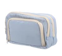 WRITWAA Large Capacity Pencil Case with Three Separate Sections, Polyester Material, Easy to Use and Portable Art Supplies Organizer for School and Travel, Suitable and Artists