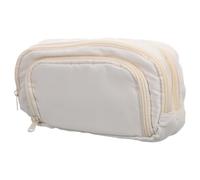 WRITWAA Large Capacity Pencil Case with Three Separate Sections, Spacious Polyester Pencil Pouch for Organizing Art Supplies, Suitable for Students and Artists at School or Home
