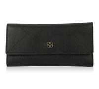 WRITWAA Large Capacity Women's Wallet Stylish Multi Card Holder for Everyday Use Compact Purse Black for Id and Bank Cards Easy to Clean and Portable Design
