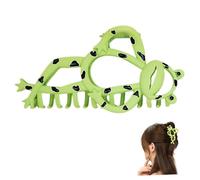 WRITWAA Large Hair Claw Large Hair Clips 4.32x1.97x1.18in Frog Shaped Alloy Clip Holds Multiple Strands Female Friends Quirky Cartoon Design for Occasions