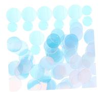 WRITWAA Large Round PVC Sequins for Crafts DIY Hand Sewing Accessories Mixed Bright Gold Transparent Embellishments for Bag Making Clothing Decoration and Easy to Sew