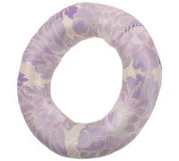 WRITWAA Lavender Round Cloth Tibetan Singing Bowl Cushion with Hollow Shape, Enhanced Grip for Meditation and Outdoor Lawns, Seamless Practice Experience Sound Accessory