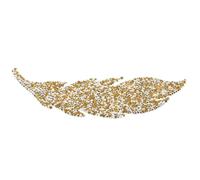 WRITWAA Leaf Shape Rhinestone Applique Patch Resin Adhesive Sticker Yellow Beautiful Handmade Arts and Crafts Decorative Clothing Accessory for Garments
