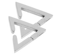 WRITWAA Lightweight Titanium Steel Triangle Ear Earrings for Women, Minimalist Geometric Design with Comfortable Fit, for Everyday Wear and Weddings