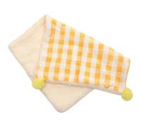 WRITWAA Lightweight Yellow Puppy Sleep Bed Cushion for Dogs and Cats Providing a Cozy Sleeping Environment Especially in Winter with Soft Cloth Material for Resting Comfort
