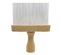 WRITWAA Lint-free Neck Duster and Homes for Barber Shops Broken Hair Removal Tool Hair Cutting Kit with Wooden Handle and Wool Brush Fine Detail Craft Design