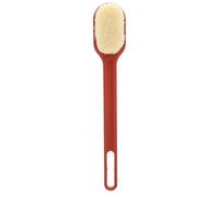 WRITWAA Long-Handled Back Massager Bath Brush with Soft Nylon Bristles, Red Multipurpose Body Scrub Brush for Shower and Bathing