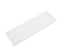 WRITWAA Long Plastic Watercolor Mixing Tray with Compartments Practical Palette for Artists Students and Professionals Craft Painting Supplies