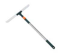 WRITWAA Long Squeegee Silicone Wiper Floor Scrubber for Shower Glass Window Cleaning Heavy Duty Telescopic Handle