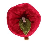 WRITWAA Lovely Plush Retro Red Apple Hairpin for Cute Fruit Topper Hairpin for Parties Weddings Birthdays Vintage Accessory for Enhances Holiday Style
