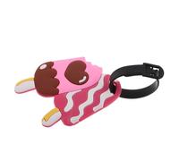 WRITWAA Luggage for Easy Identification and Damage Resistance Cute Cartoon Ice Cream Made of Sturdy PVC for Suitcases and Backpacks on Train Or Holidays