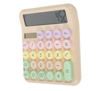 WRITWAA Mechanical Calculator Small Desktop Office Student Calculator with Mechanical Keyboard Buttons for Easy Use Portable and Convenient Mathematical Operations