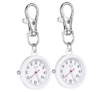 WRITWAA Mechanical Pocket Watch for Nurse Retro Style Metal Watch Large Font Display