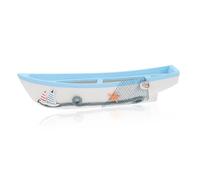 WRITWAA Mediterranean Style Wooden Sailing Boat Model Lightweight Nautical Sailboat Ornament for Home Office Bedroom Decor Craftsmanship with Realistic Details Seaside and Hotel Decoration