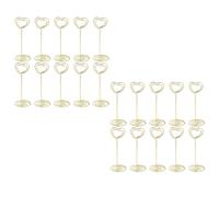 WRITWAA Memo Holders Table Card Clips 20pcs Golden Lightweight Metal Multi-Function Steady on Desktop for Office and Wedding Decor