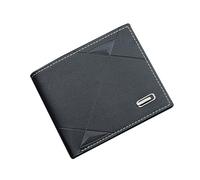 WRITWAA Mens Wallet Pu Leather Bifold Coin Purse Multi Card Holder Compact Black Soft Fold Wallet for Men Daily Use