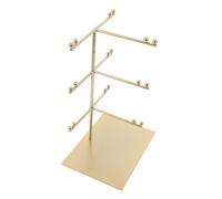 WRITWAA Metal Eyewear Display Stand Sunglass Rack Organizer for Retail Shops Home Use Compact Vertical Storage with Stable Heavy Duty Construction and Sleek Contemporary Design