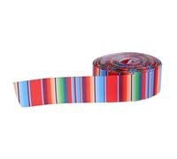 WRITWAA Mexican Fiesta Ribbon Yards Colorful Serape Stripe for Cinco De Mayo Party Decorations Versatile Crafting and Sewing Supplies for Present Wrapping and Hair Bows