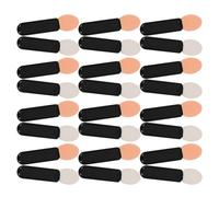 WRITWAA Mini Eye Shadow Applicator Sticks 100Pcs Black Single Side Brushes for Cosmetic Application On-The-Go and Easy Cleaning