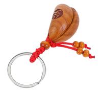 WRITWAA Moon Phase Taoist Pendulum Keychain Featuring Wooden Sacred Cup, Feng Shui Divination Tool for Meditation and Spiritual Event Accessory