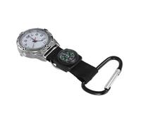 WRITWAA Mountaineering Nurse Table Watch Compass Carabiner Design Clip Watch for Outdoor Activities and Daily Use Simple Fashion Wristwatch