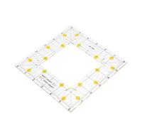 WRITWAA Multifunctional Quilting Ruler with Hollow Square Design Lightweight Sewing Tool for Patchwork Tailors Beginners Portable and Easy to Use Craft Measure Guide