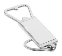 WRITWAA Multifunctional Stainless Steel Bottle Opener with Key Chain Comfortable to Hold Flat Bottle Opener for Beer Festival Celebration the Go Use Gift for Fathers and Husbands