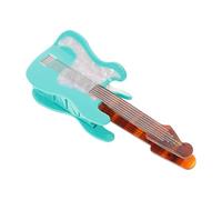 WRITWAA Music Claw Clip Hair Clip 4.84x1.81x1.57in Lightweight Strong Hold Acetate Guitar Shape Retroinspired Hair Accessory for Women and Daily Life Office