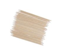 WRITWAA Nail Cuticle Pusher Sticks Manicure Tool 100 Pcs Made of Wood with Pointed and Flat Ends for Removing Cuticle and Cleaning Dirt under Nails for Beauty Shop or Trip Use