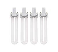 WRITWAA Nail Lamp Tube 4Pcs 12W U-Shaped UV Light for Gel Polish Curing Manicure Replacement with 2640 Hours Lifespan
