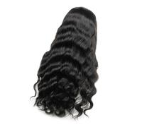 WRITWAA Natural Black Long Curly Wig for Women Realistic Fiber Fluffy Hairpiece with Centre Parting Synthetic Hair for Party Cosplay Daily Wear