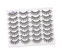 WRITWAA Natural False Eyelashes Manual Polishing Volume for Eye Makeup Lightweight Artificial Makeup Supplies for Halloween Party