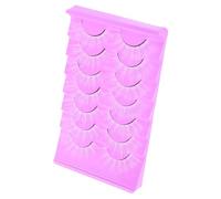 WRITWAA Natural False Eyelashes White False Lashes 7 Pairs Synthetic Fiber Long and Short Styles for Women Party Cosplay Makeup