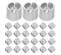 WRITWAA Needle Bar Thread Guide 30Pcs Metal Rings for Sewing Machine Bar Guide Flat Machine Compatible Smooth Threading Design Protects Delicate Fabrics for Professional Sewing