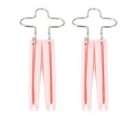 WRITWAA Nose Shaper with Ergonomic Design Silicone Nose up Device 2pcs for External Physical Acting Force and Straightening Bridge Pink Colour Slimmer Clip for Facial Beauty Care