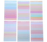 WRITWAA Notepad Daily Organizer Pad 12pcs Rainbow with Comfortable Paper Material Design for Organizing Tasks and Making Plans Random Color for Work and Study