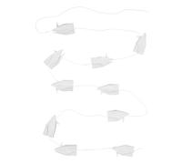 WRITWAA Origami Crane Garland Paper Chain 10 Strings Finished Cranes 5.2Ft Hanging Decorations for Rustic Wedding Shower
