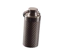 WRITWAA Outdoor Emergency Portable Mini Pill Holder Titanium Pill Storage Case with Hanging Ring for Travel and Daily Use Compact Container for and Medication