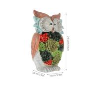 WRITWAA Owl Shape Solar Garden Lamp Waterproof Decorative Landscape Light Outdoor LED Figurine for Patio Yard Ornament