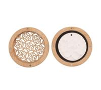 WRITWAA Passive Diffuser Stone: Gypsum Flower in Wood Box, Aromatherapy Stone Set, Non-Electric Plaster Flower Aroma Diffuser for Essential Oils Tabletop Therapy Decor