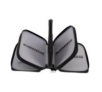 WRITWAA Pen Pouch Pencil Case with 72 Slots Multi-Hole Portable Pencil Organizer for Artists Black Art Storage Bag Suitable for Coloring Markers and Sketch Pens